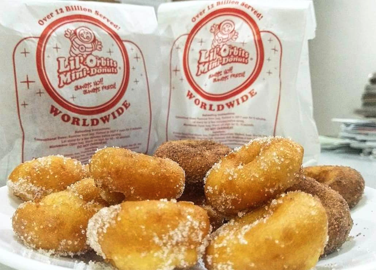 Lil Orbits Logo and Sugared Donuts