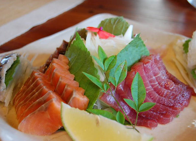 Salmon and Tuna Sashimi from CHAYA Baguio