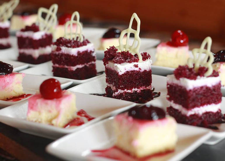 Cakes from a Buffet at Le Chef at The Manor