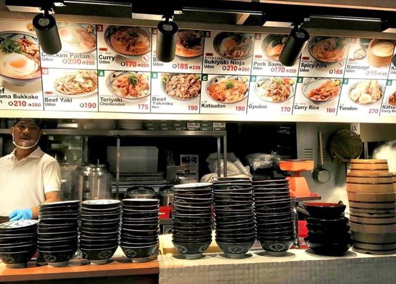Marugame Udon Inteiors and Self Service Bar