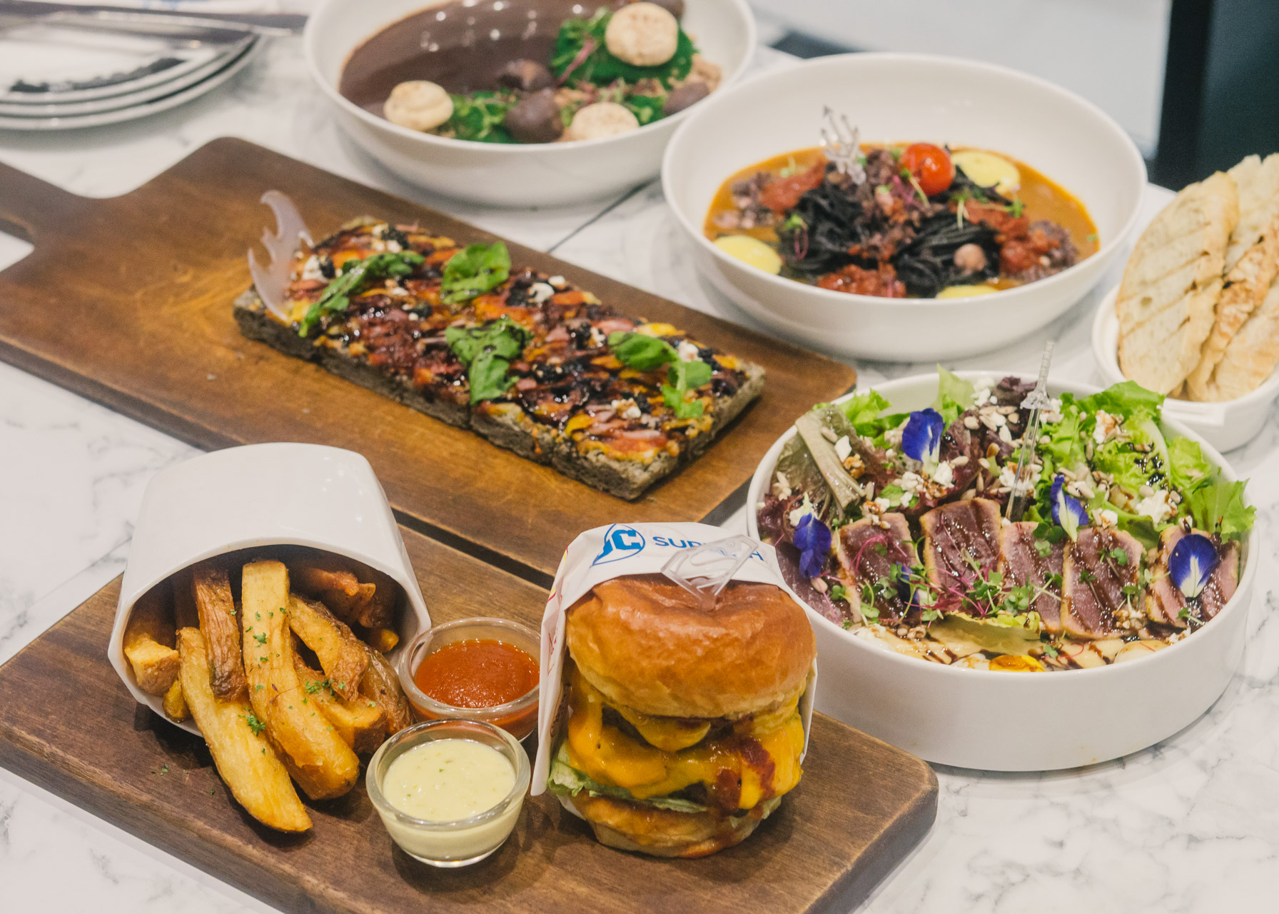 DC Themed Comfort Food Dishes from DC Superheroes Cafe