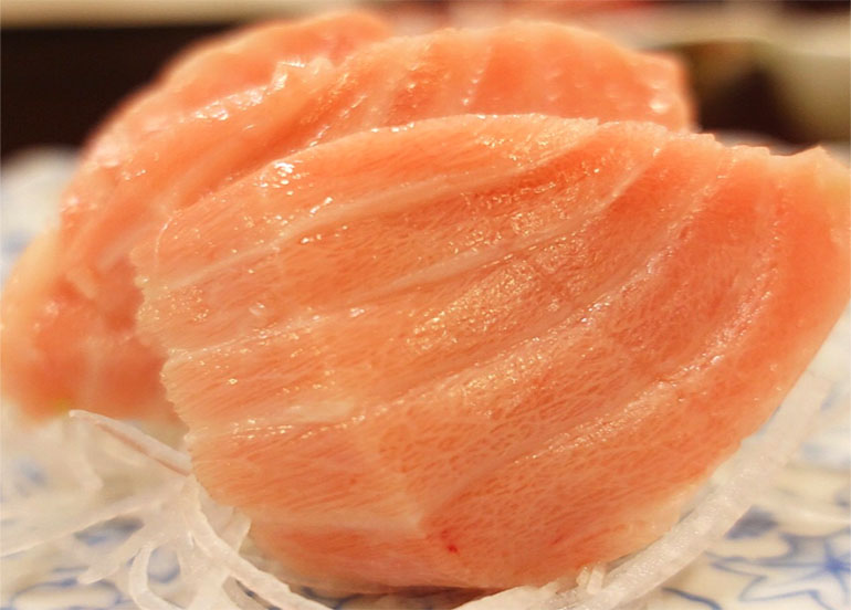 Tanabe salmon sashimi