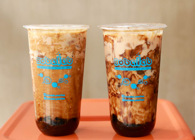 Bobalab Okinawa Milk Tea and Classic Milk Tea