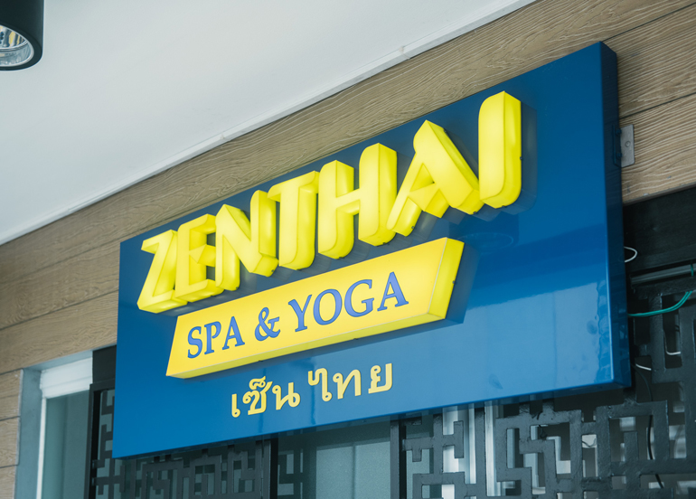 Zenthai Spa & Yoga Exterior and Logo