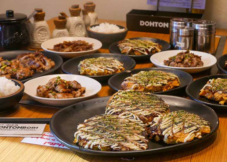 Okonomiyaki from Dohtonbori
