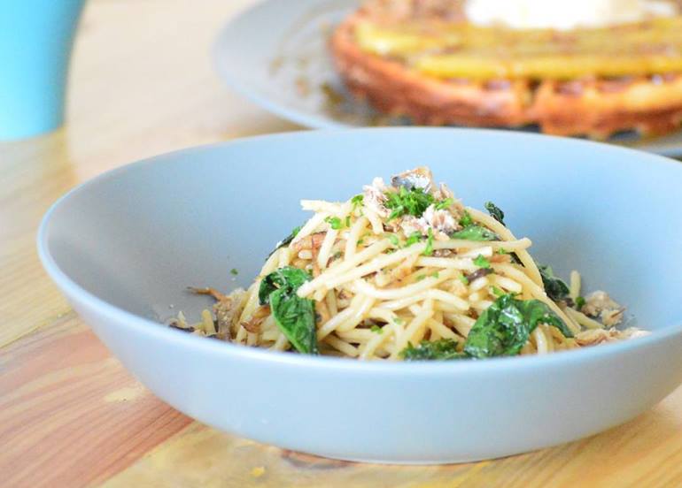 tuna-spaghetti from Happy Town Coffee
