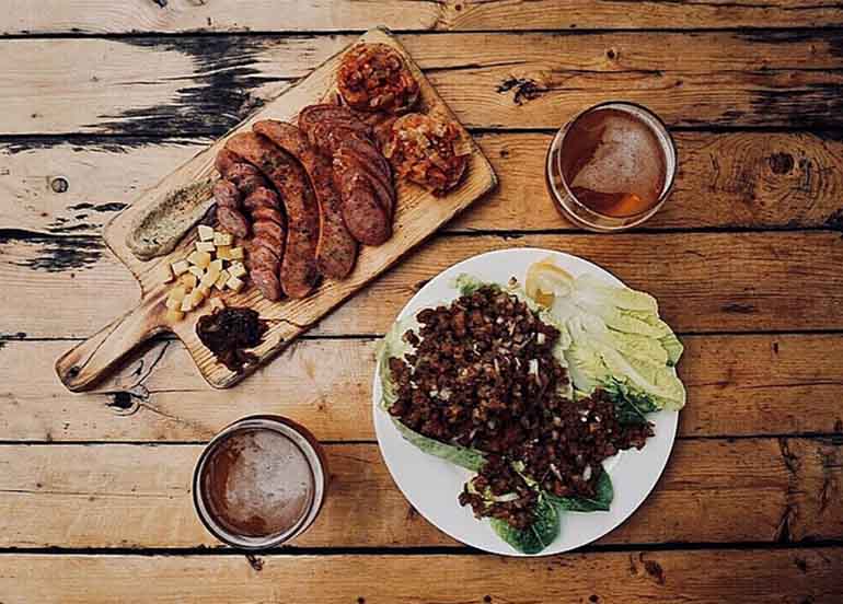 Food from Baguio Craft Brewery