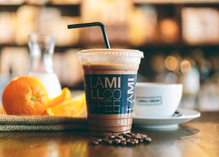 Orange-infused cappuccino