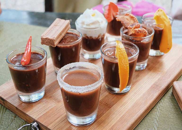 Chocolate Shots from Tsokolateria