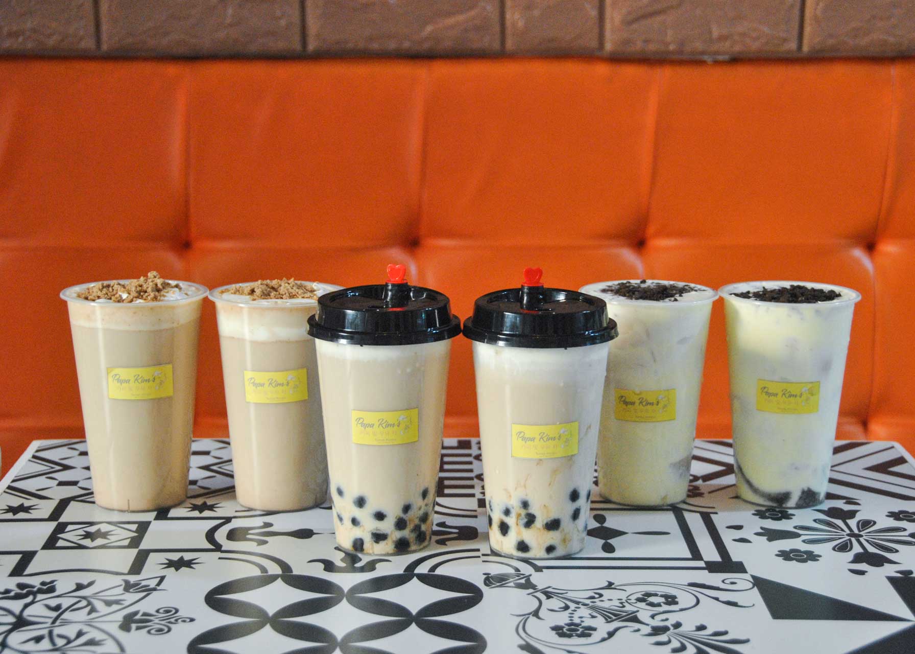 Milk Teas from Papa Kim's Korean Bakery and Coffee