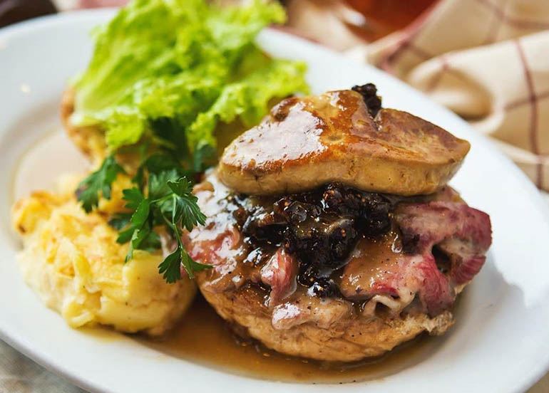 Foie Gras Opened Faced Sandwich from Mamou
