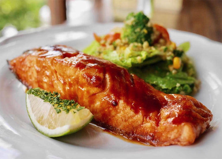 Pan-seared Salmon from Hill Station