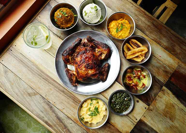 Roast Chicken with Sides from Senor Pollo