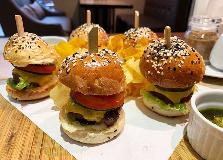 Mini Burgers from High Grounds Cafe