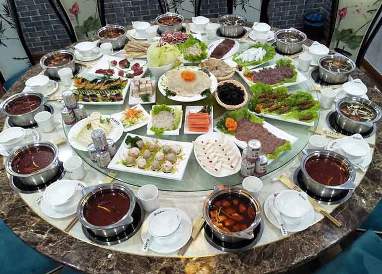 Food from Jiang Nan Hotpot