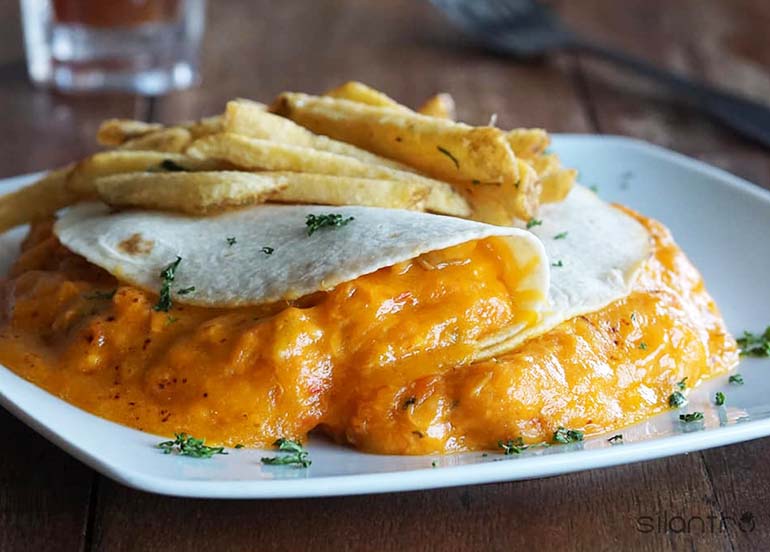 Quesadilla and Fries from Silantro