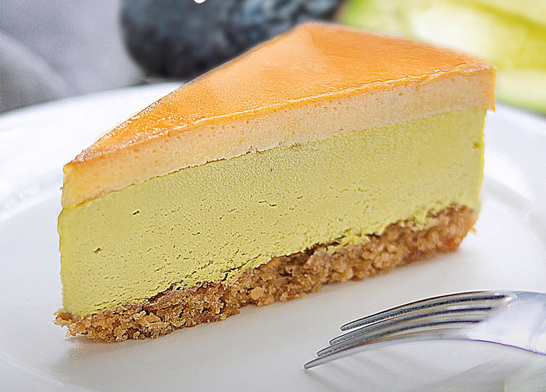 Avocado Leche Flan Torte