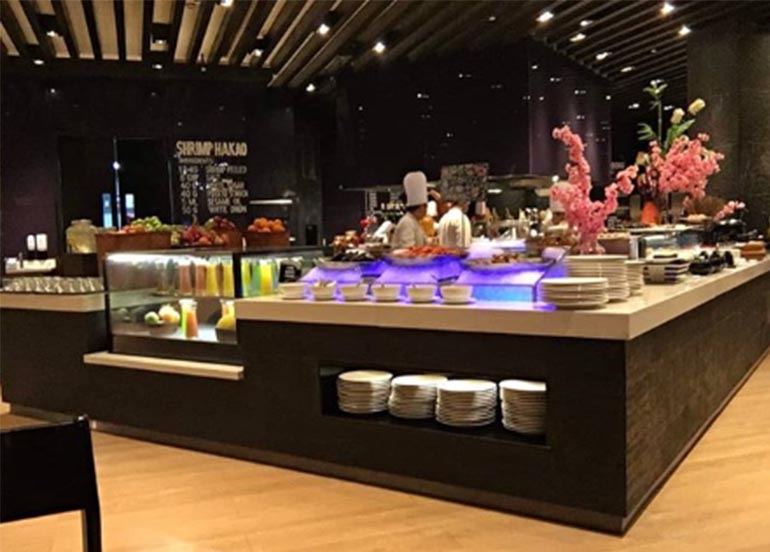The Cafe at Hyatt Interiors Buffet Spread