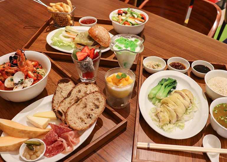 Dishes from Grand Hyatt Manila