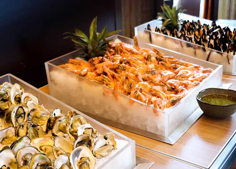 Seafood Station from Cafe Eight Crimson Hotel