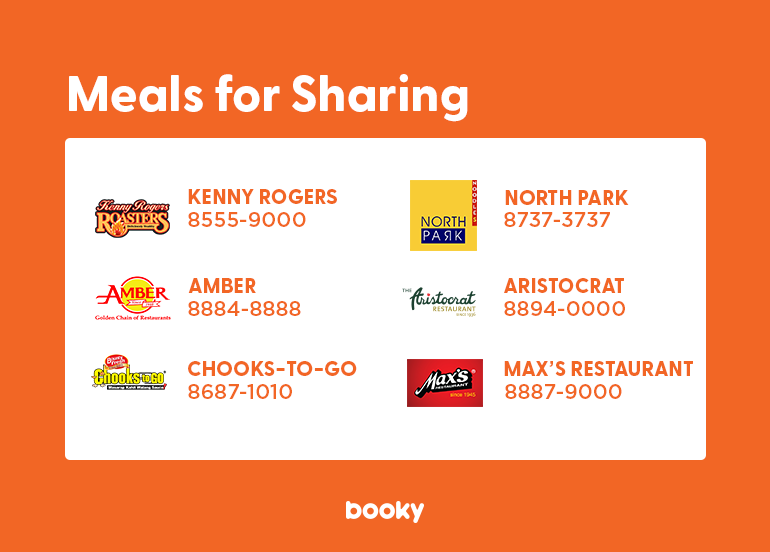 meals for sharing delivery numbers metro manila