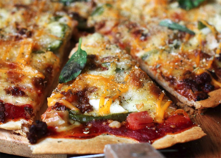 Pizza from Yellow Lantern Cafe