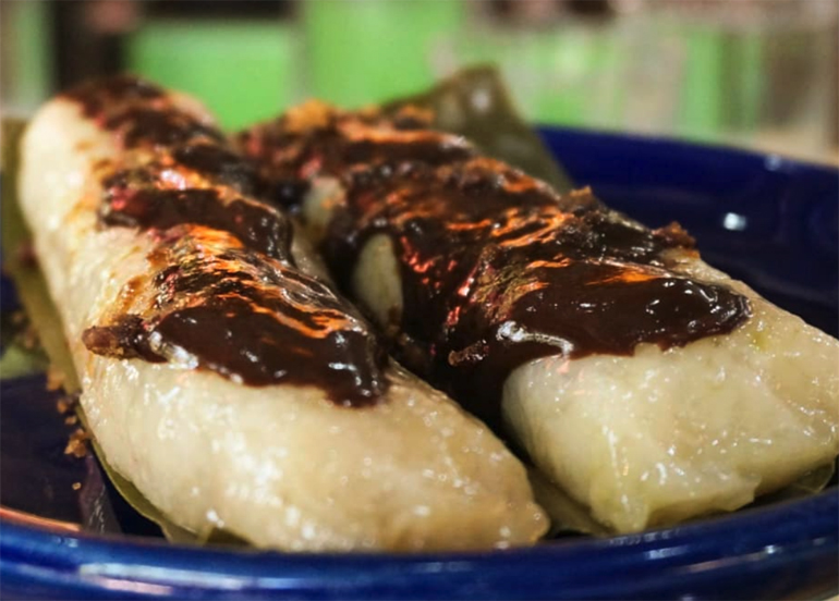 Suman with Latik from Crescent Moon Cafe