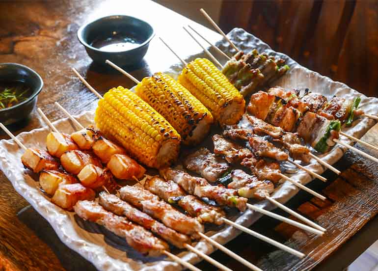 Best Sellers Yakitori Platter from Nihonryori