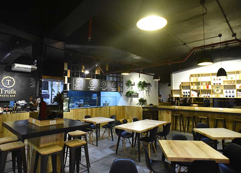 Trufa Pasta Bar Interiors