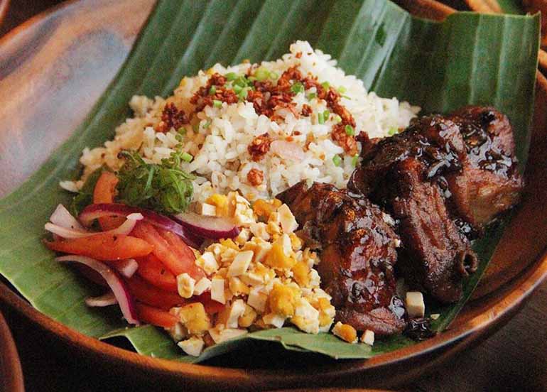 Chicken and Pork Adobo Bowl from Dekada