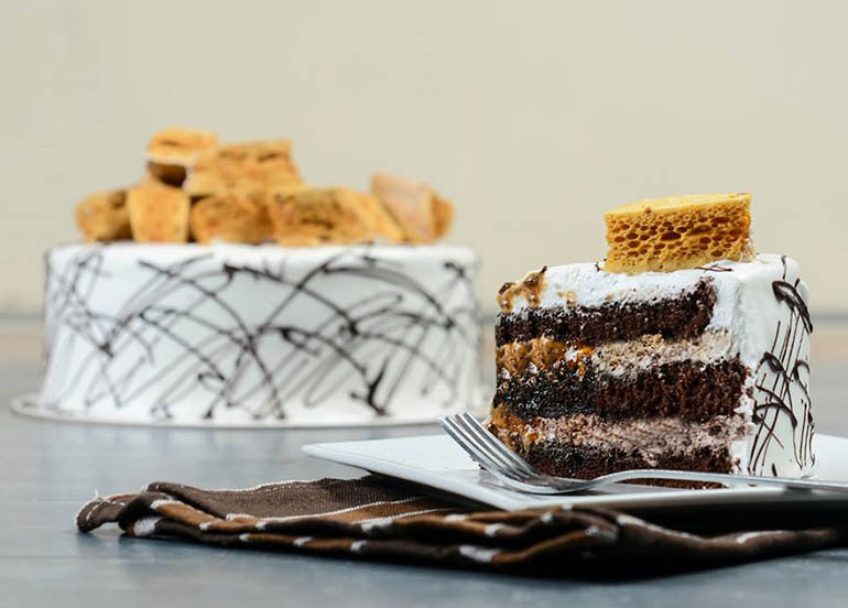 Coffee Honeycomb Cake from Cara Mia Cakes and Gelato