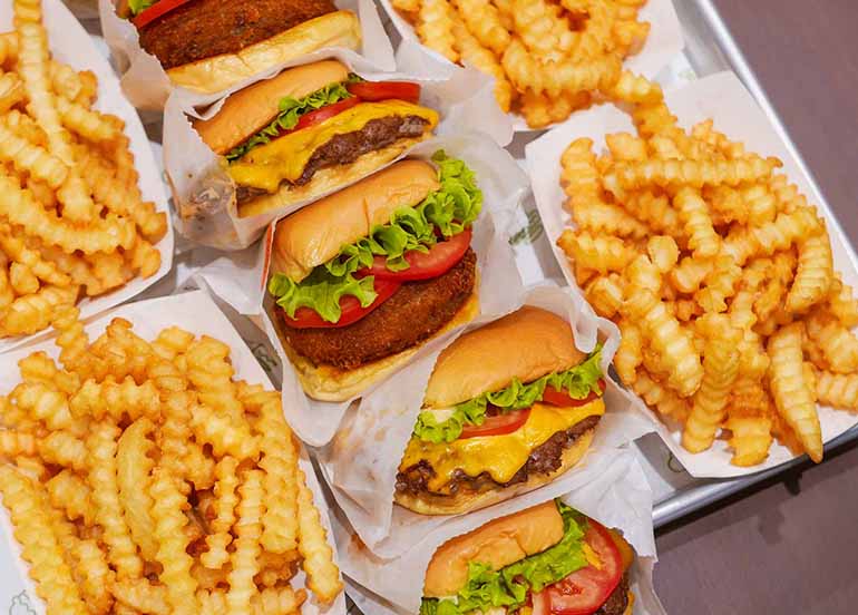 Shake Shack Burger and Fries from Booky