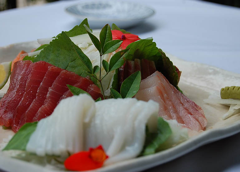 Sashimi from CHAYA Baguio