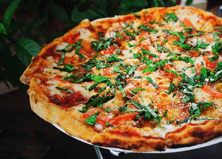 Margherita Pizza from The Dining Room at Gourmet Farms