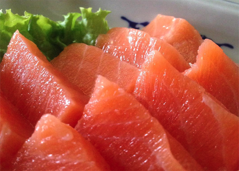 Salmon Sashimi from Tatsunoko