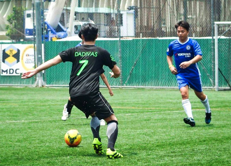 Football players in Turf BGC