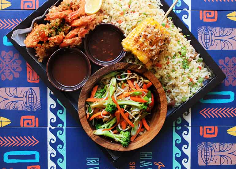 Huli Huli Shrimp from Johnny Kahuku's Hawaiian Shrimphouse