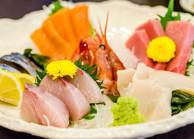 Sashimi from Hanakazu Japanese Restaurant