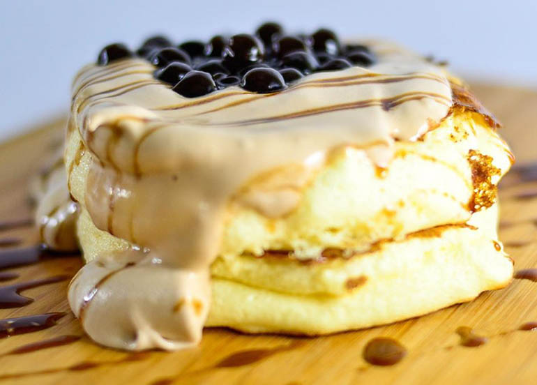 Milk Tea Souffle Pancake