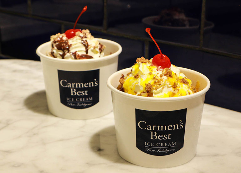 Sundaes from Carmen's Best