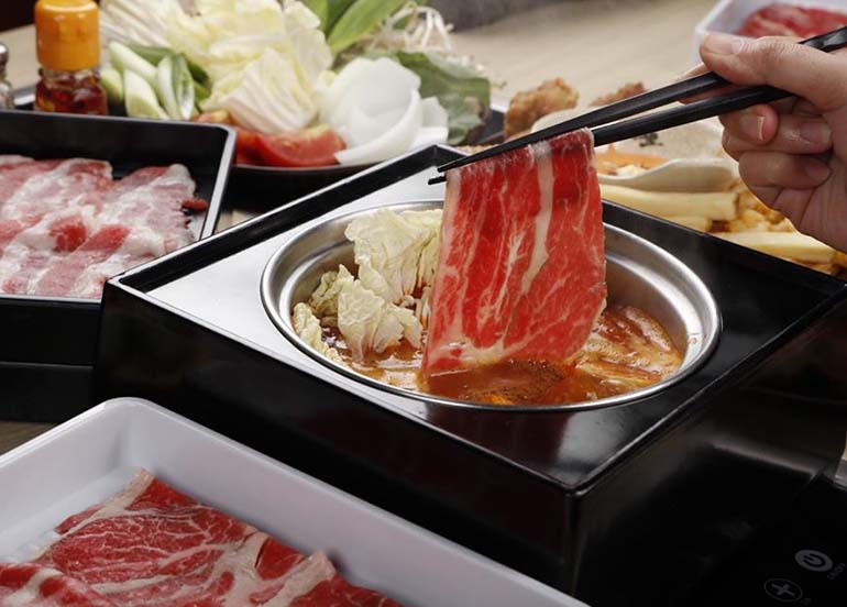 Meat and Vegetable Hotpot Ingredients from Shaburi Uptown