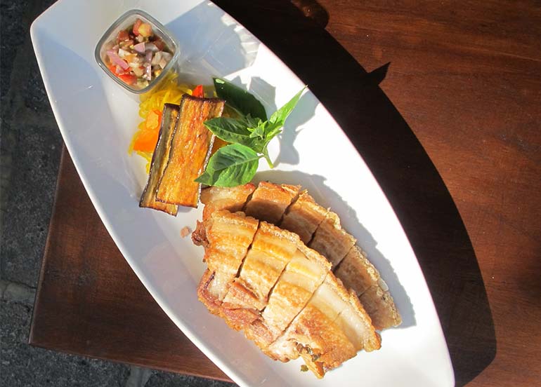 Liempo and Eggplant from Ilustrado