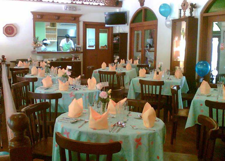 Dining Area and Interiors of Ristorante Delle Mitre