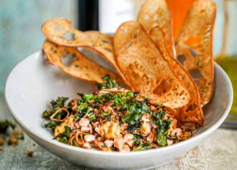 Salmon and Uni Tartare from The Bayleaf Hotel
