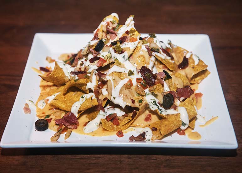 Loaded Nachos from INT. Bar