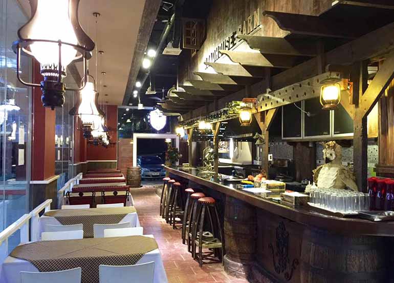 Dining Area and Interiors from Roadhouse Barn Restaurant