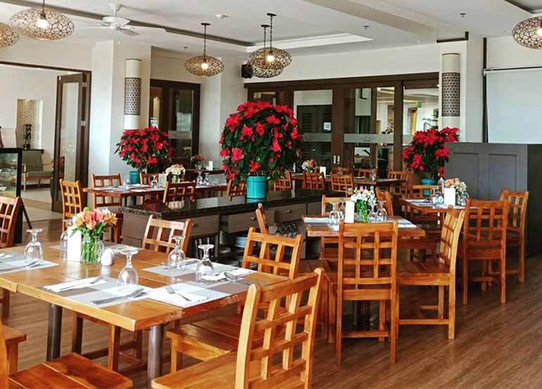 Dining Area and Interiors of Cafe Adriana by Hill Station