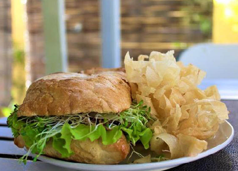 Cafe de Angelo Sandwich and Potato Chips