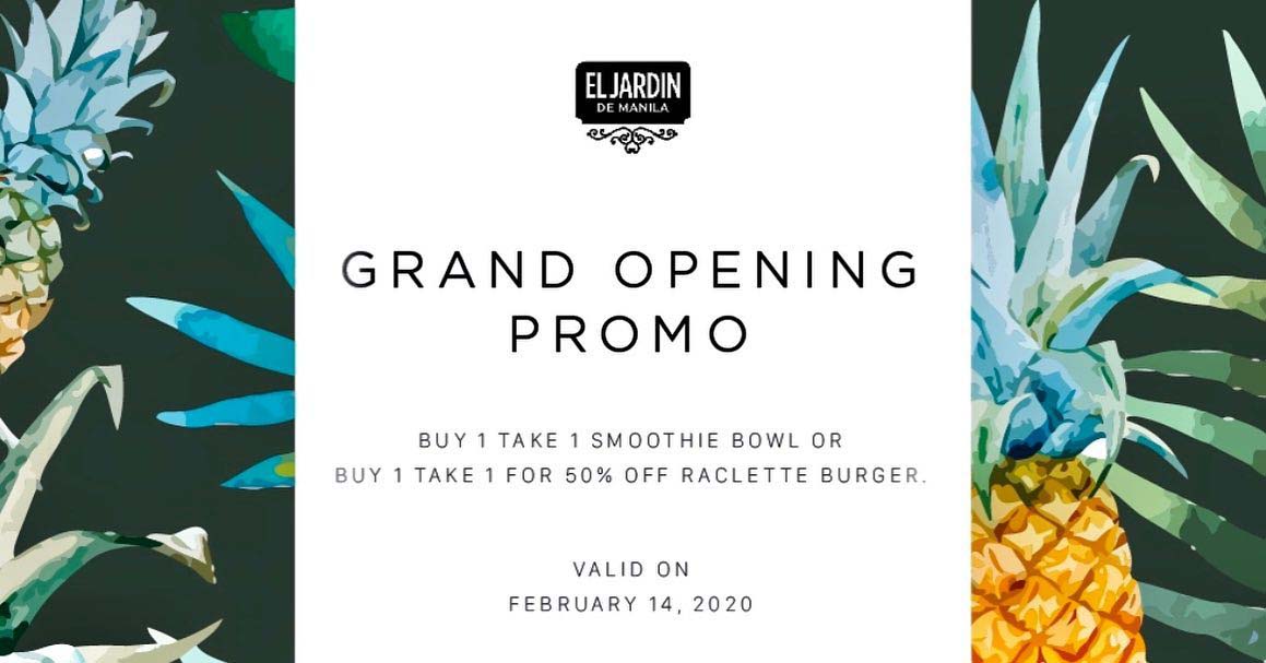 El Jardin De Manila Promo