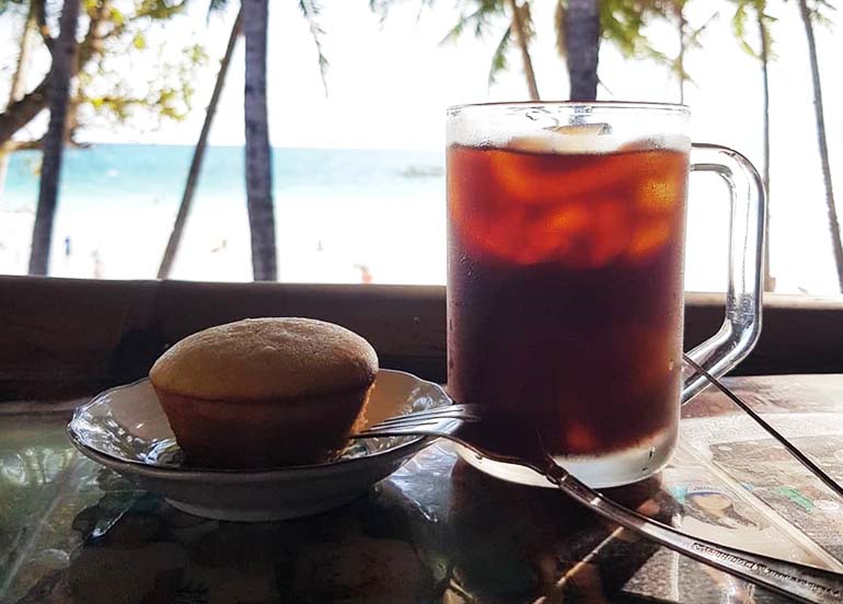 Calamansi Muffin and Coffee from Real Coffee and Tea Cafe